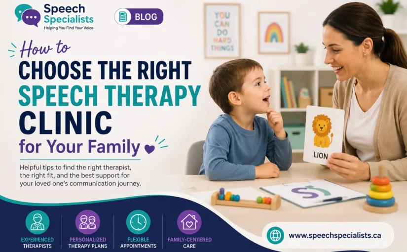 How to Choose the Right Speech Therapy Clinic for Your Family
